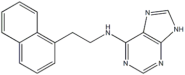 N-[2-(1-naphthyl)ethyl]-9H-purin-6-amine Struktur