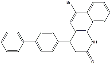 4-[1,1'-biphenyl]-4-yl-6-bromo-3,4-dihydrobenzo[h]quinolin-2(1H)-one Struktur