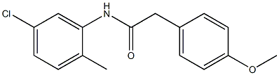 N-(5-chloro-2-methylphenyl)-2-(4-methoxyphenyl)acetamide Struktur