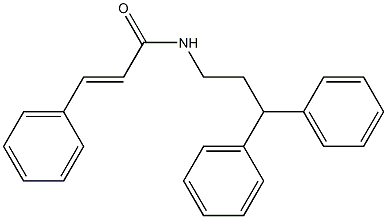 N-(3,3-diphenylpropyl)-3-phenylacrylamide Struktur