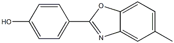 4-(5-methyl-1,3-benzoxazol-2-yl)phenol Struktur