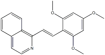 1-[2-(2,4,6-trimethoxyphenyl)vinyl]isoquinoline Struktur