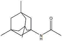 N-(3,5,7-trimethyl-1-adamantyl)acetamide Struktur