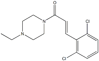 1-[3-(2,6-dichlorophenyl)acryloyl]-4-ethylpiperazine Struktur