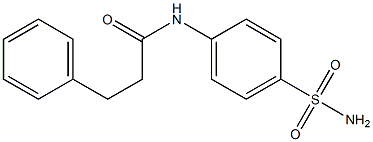 N-[4-(aminosulfonyl)phenyl]-3-phenylpropanamide Struktur