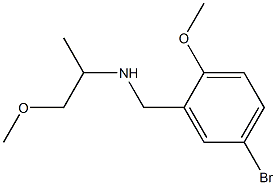 N-(5-bromo-2-methoxybenzyl)-1-methoxy-2-propanamine Struktur