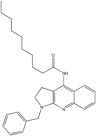 N-(1-benzyl-2,3-dihydro-1H-pyrrolo[2,3-b]quinolin-4-yl)decanamide Struktur