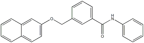 3-[(2-naphthyloxy)methyl]-N-phenylbenzamide Struktur