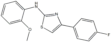 N-[4-(4-fluorophenyl)-1,3-thiazol-2-yl]-N-(2-methoxyphenyl)amine Struktur