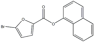 1-naphthyl 5-bromo-2-furoate Struktur