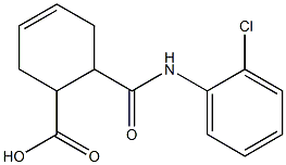 6-[(2-chloroanilino)carbonyl]cyclohex-3-ene-1-carboxylic acid Struktur