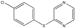 4-chlorophenyl 2-pyrazinyl sulfide Struktur