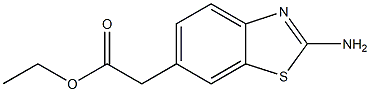 ethyl (2-amino-1,3-benzothiazol-6-yl)acetate Struktur