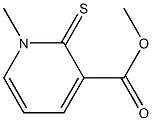 methyl 1-methyl-2-thioxo-1,2-dihydro-3-pyridinecarboxylate Struktur