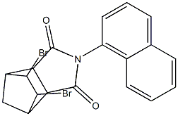 8,9-dibromo-4-(1-naphthyl)-4-azatricyclo[5.2.1.0~2,6~]decane-3,5-dione Struktur