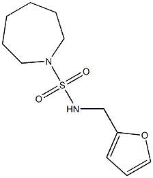 N-(2-furylmethyl)-1-azepanesulfonamide Struktur