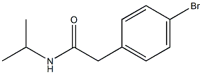 2-(4-bromophenyl)-N-isopropylacetamide Struktur