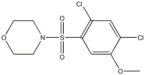 2,4-dichloro-5-(4-morpholinylsulfonyl)phenyl methyl ether Struktur