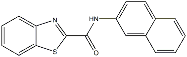 N-(2-naphthyl)-1,3-benzothiazole-2-carboxamide Struktur