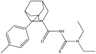 N,N-diethyl-N'-{[3-(4-methylphenyl)-1-adamantyl]carbonyl}thiourea Struktur