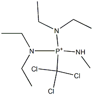 bis(diethylamino)(methylamino)(trichloromethyl)phosphonium Struktur