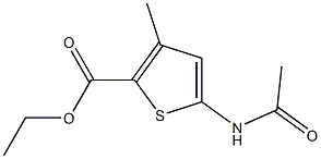 ethyl 5-(acetylamino)-3-methyl-2-thiophenecarboxylate Struktur