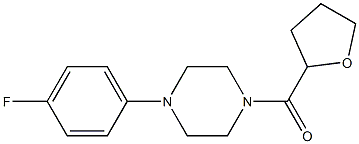 1-(4-fluorophenyl)-4-(tetrahydro-2-furanylcarbonyl)piperazine Struktur