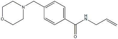 N-allyl-4-(4-morpholinylmethyl)benzamide Struktur