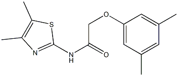 2-(3,5-dimethylphenoxy)-N-(4,5-dimethyl-1,3-thiazol-2-yl)acetamide Struktur