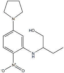 2-[2-nitro-5-(1-pyrrolidinyl)anilino]-1-butanol Struktur