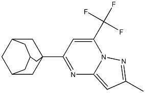 5-(1-adamantyl)-2-methyl-7-(trifluoromethyl)pyrazolo[1,5-a]pyrimidine Struktur