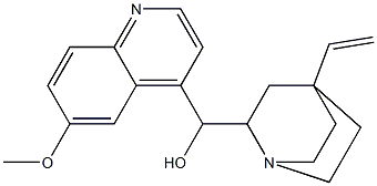 (6-methoxy-4-quinolinyl)(4-vinyl-1-azabicyclo[2.2.2]oct-2-yl)methanol Struktur