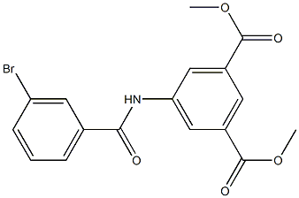 dimethyl 5-[(3-bromobenzoyl)amino]isophthalate Struktur