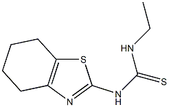 N-ethyl-N'-(4,5,6,7-tetrahydro-1,3-benzothiazol-2-yl)thiourea Struktur