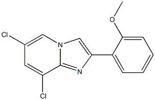 6,8-dichloro-2-(2-methoxyphenyl)imidazo[1,2-a]pyridine Struktur