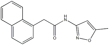 N-(5-methyl-3-isoxazolyl)-2-(1-naphthyl)acetamide Struktur