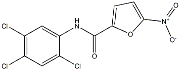 5-nitro-N-(2,4,5-trichlorophenyl)furan-2-carboxamide Struktur