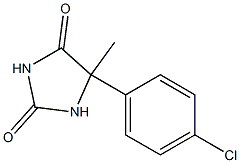 5-(4-chlorophenyl)-5-methyl-2,4-imidazolidinedione Struktur