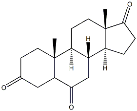 androstane-3,6,17-trione Struktur