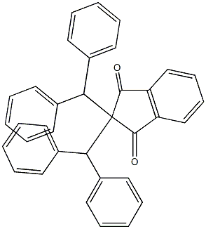 2,2-dibenzhydryl-1H-indene-1,3(2H)-dione Struktur