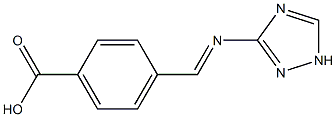 4-[(1H-1,2,4-triazol-3-ylimino)methyl]benzoic acid Struktur