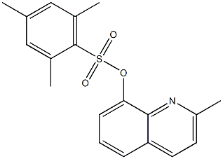 2-methyl-8-quinolinyl 2,4,6-trimethylbenzenesulfonate Struktur