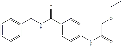 N-benzyl-4-[(ethoxyacetyl)amino]benzamide Struktur