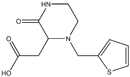 [3-oxo-1-(2-thienylmethyl)-2-piperazinyl]acetic acid Struktur