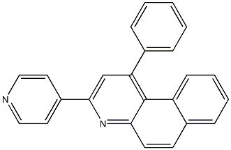 1-phenyl-3-(4-pyridinyl)benzo[f]quinoline Struktur