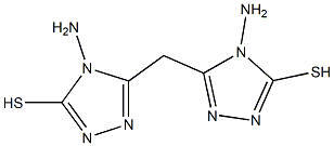 4-amino-5-[(4-amino-5-sulfanyl-4H-1,2,4-triazol-3-yl)methyl]-4H-1,2,4-triazole-3-thiol Struktur