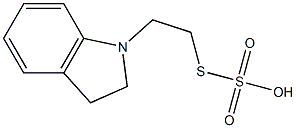 S-[2-(2,3-dihydro-1H-indol-1-yl)ethyl] hydrogen thiosulfate Struktur