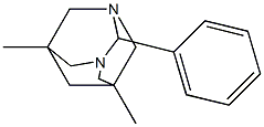 5,7-dimethyl-2-phenyl-1,3-diazatricyclo[3.3.1.1~3,7~]decane Struktur