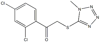 1-(2,4-dichlorophenyl)-2-[(1-methyl-1H-tetraazol-5-yl)sulfanyl]ethanone Struktur