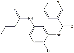 N-[5-(butyrylamino)-2-chlorophenyl]nicotinamide Struktur